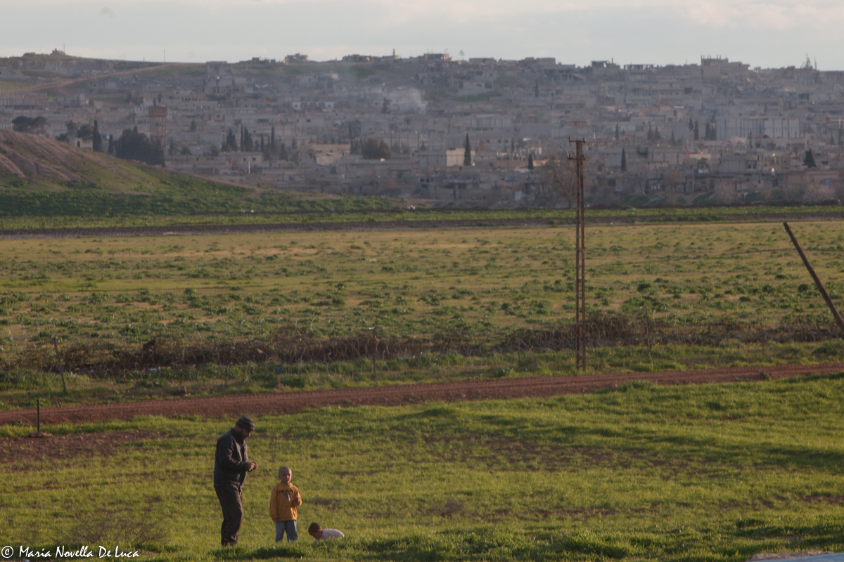 Kobane vista dal confine turco - Foto di Maria Novella De Luca